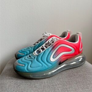 Nike Air Max 720 Gradient Red and Blue Sneakers
